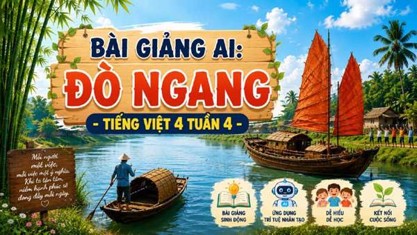 Bài giảng AI Đò ngang - Tiếng Việt 4 tuần 4: Khơi dậy giá trị của mọi công việc