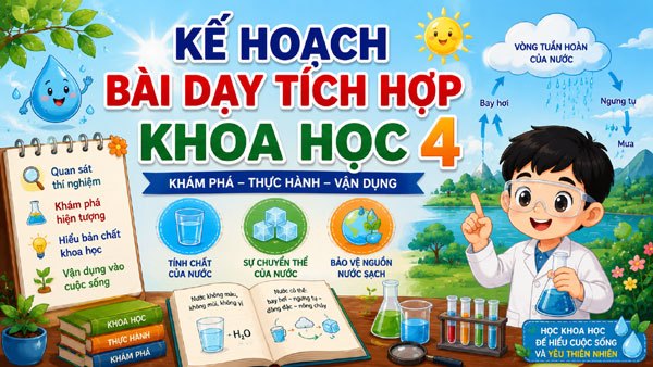 Kế hoạch bài dạy tích hợp môn Khoa học 4 mở ra cả thế giới kỳ diệu