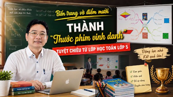 Biến trang vở điểm mười thành "thước phim vinh danh"