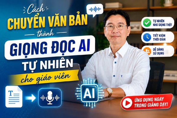 Cách chuyển văn bản thành giọng đọc AI tự nhiên cho giáo viên
